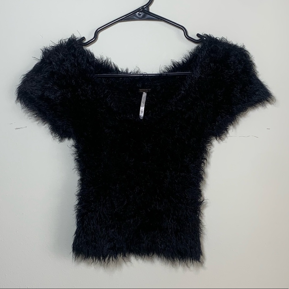 Fuzzy crop top